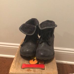 Rocky combat boots with heel